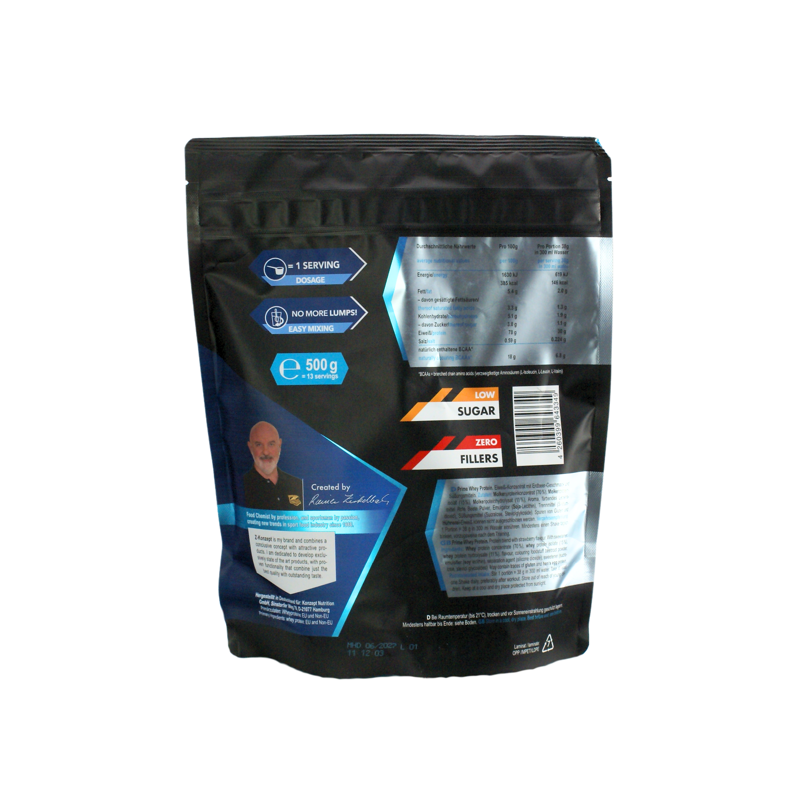 Prime Whey Protein - Strawberry 0.5kg